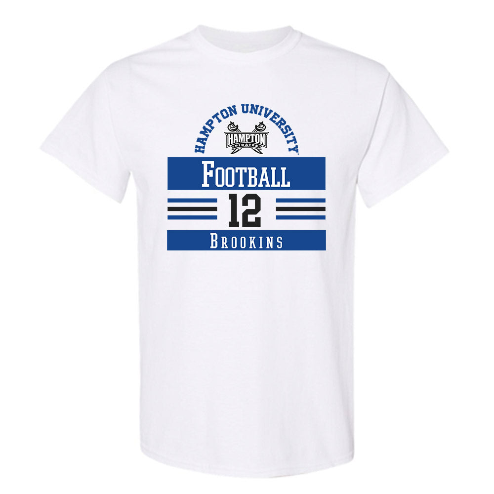 Hampton - NCAA Football : Xavier Brookins - Classic Fashion Shersey T-Shirt-0