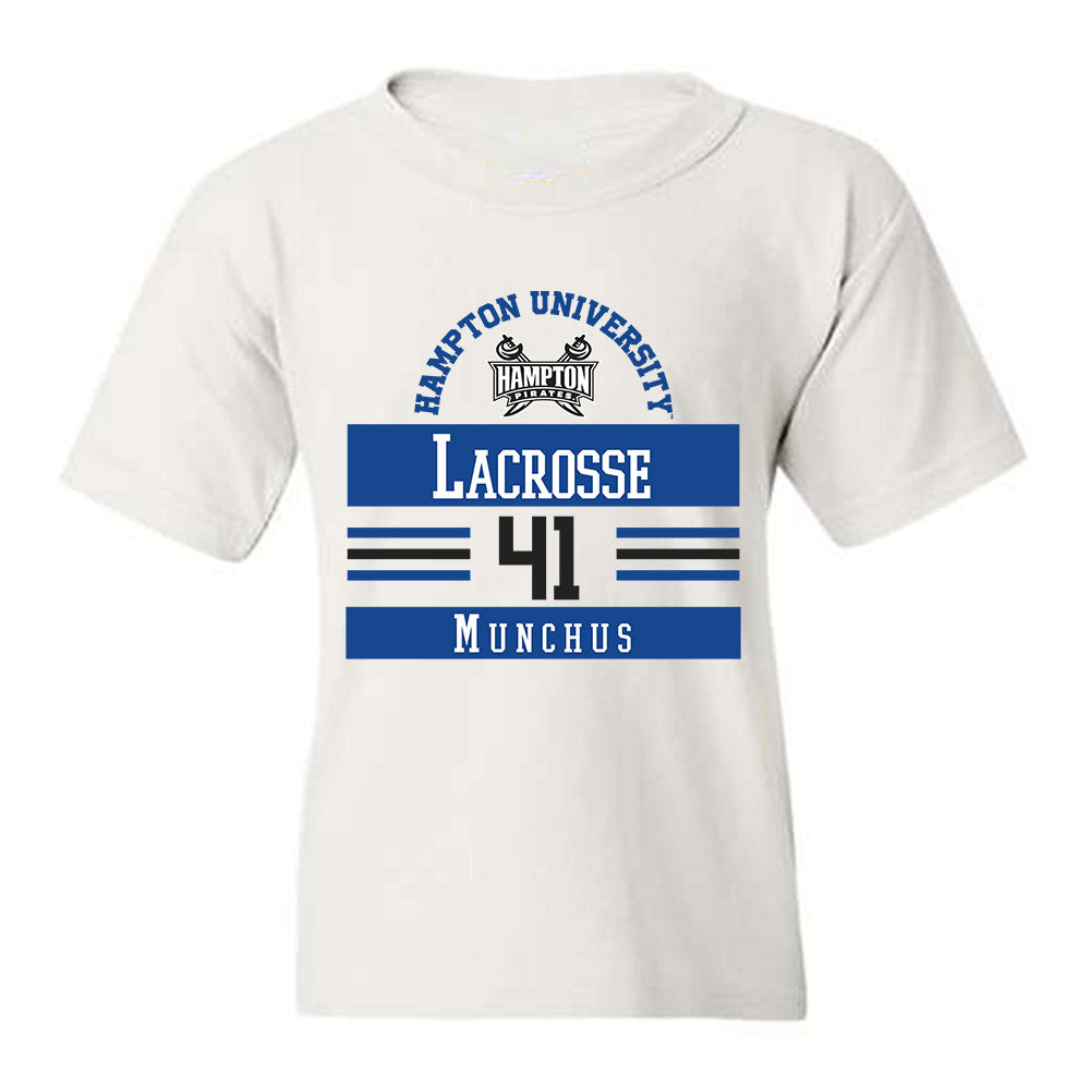 Hampton - NCAA Men's Lacrosse : Davis Munchus - Classic Fashion Shersey Youth T-Shirt-0