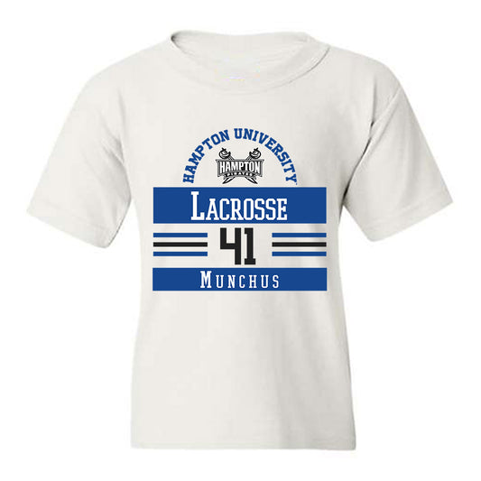 Hampton - NCAA Men's Lacrosse : Davis Munchus - Classic Fashion Shersey Youth T-Shirt-0
