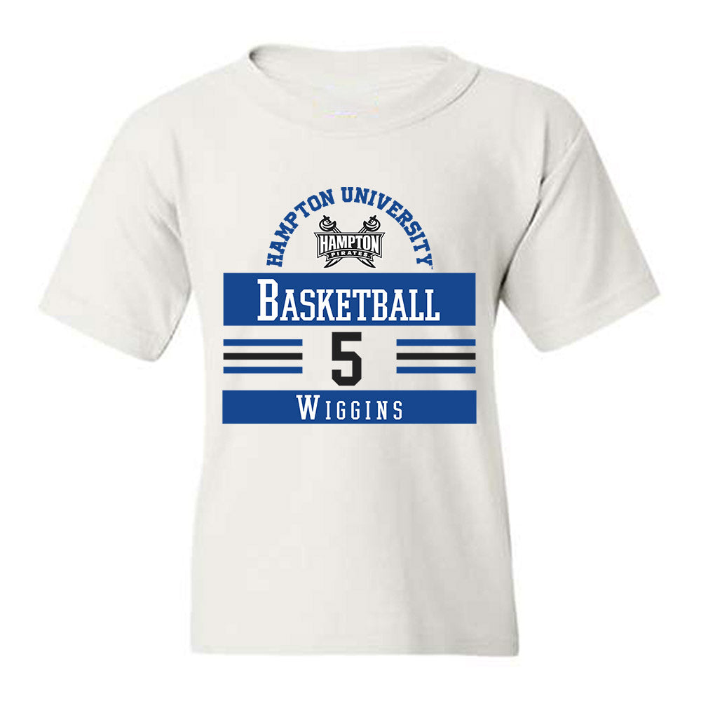 Hampton - NCAA Women's Basketball : Diamond Wiggins - Classic Fashion Shersey Youth T-Shirt-0