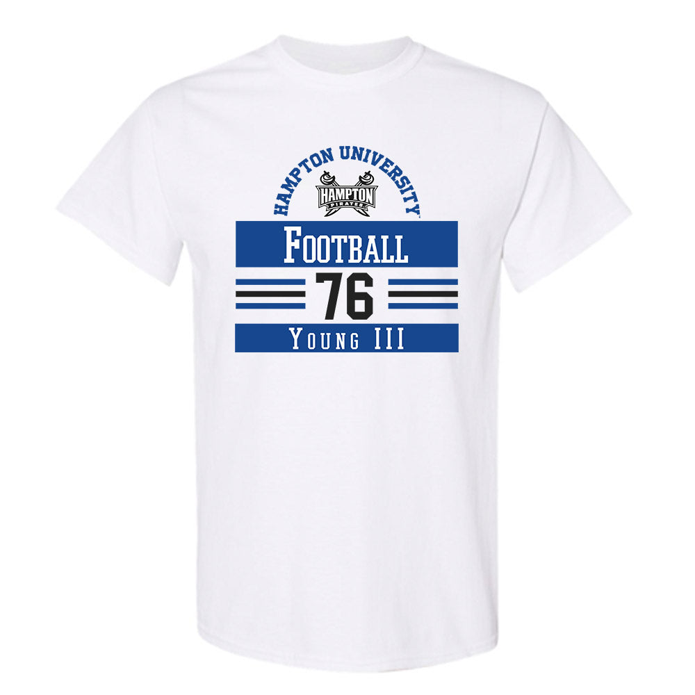 Hampton - NCAA Football : Samuel Young III - Classic Fashion Shersey T-Shirt-0
