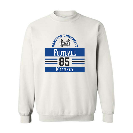 Hampton - NCAA Football : Jode Morency - Classic Fashion Shersey Crewneck Sweatshirt-0
