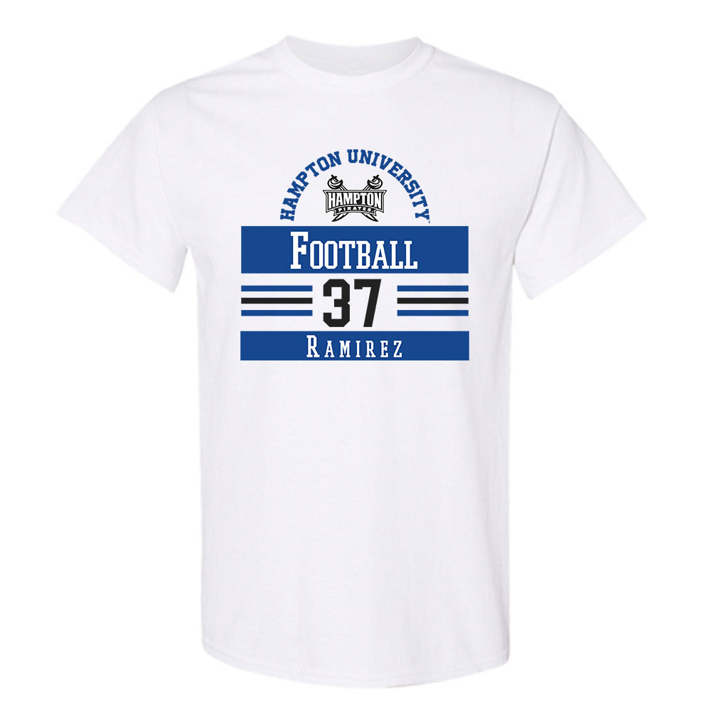 Hampton - NCAA Football : Bryan Ramirez - Classic Fashion Shersey T-Shirt-0