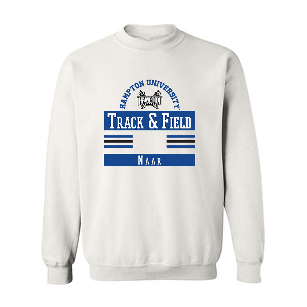 Hampton - NCAA Men's Track & Field : Garth Naar - Classic Fashion Shersey Crewneck Sweatshirt-0
