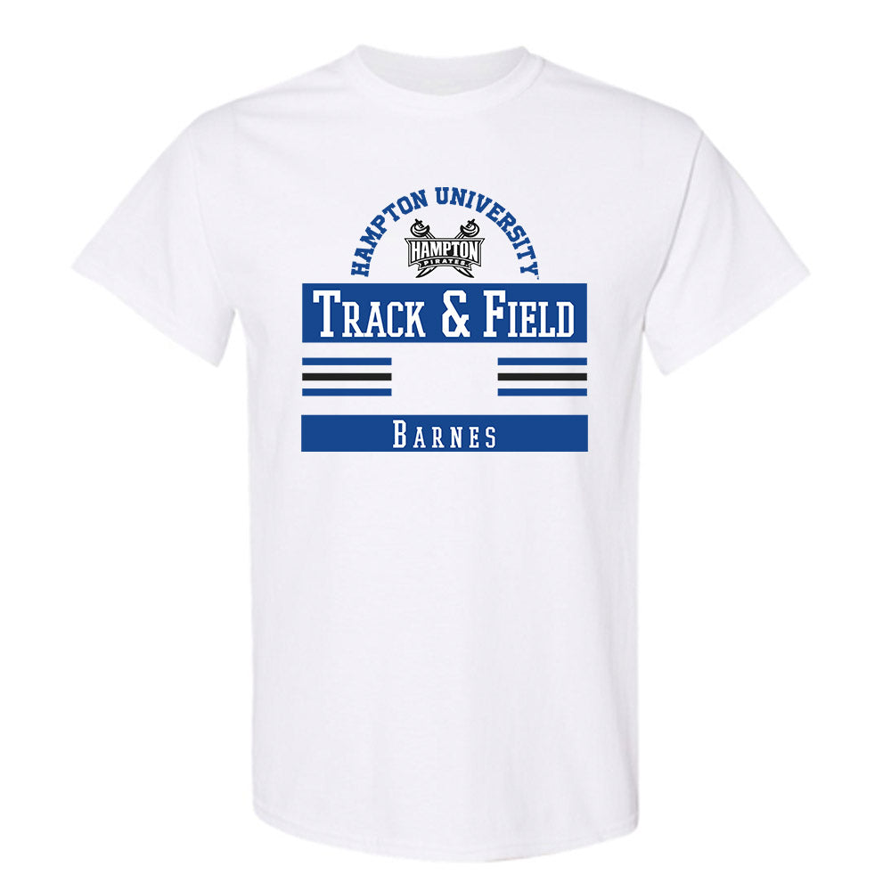Hampton - NCAA Men's Track & Field : Khari Barnes - Classic Fashion Shersey T-Shirt-0