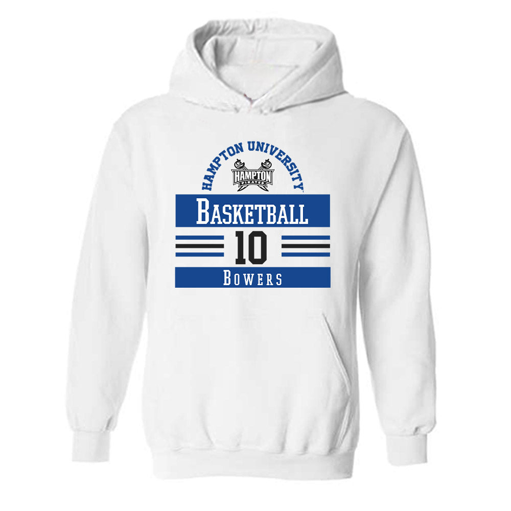 Hampton - NCAA Women's Basketball : Jeniya Bowers - Classic Fashion Shersey Hooded Sweatshirt-0