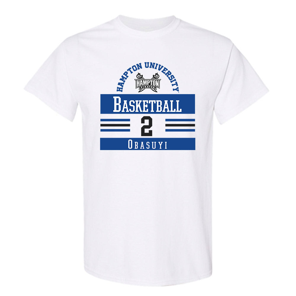 Hampton - NCAA Women's Basketball : Eghosa Obasuyi - Classic Fashion Shersey T-Shirt-0