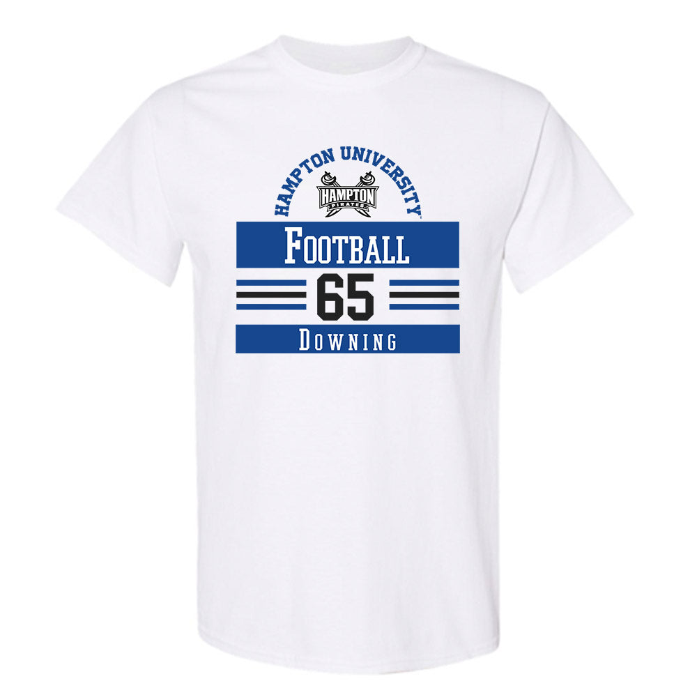 Hampton - NCAA Football : Josiah Downing - Classic Fashion Shersey T-Shirt-0