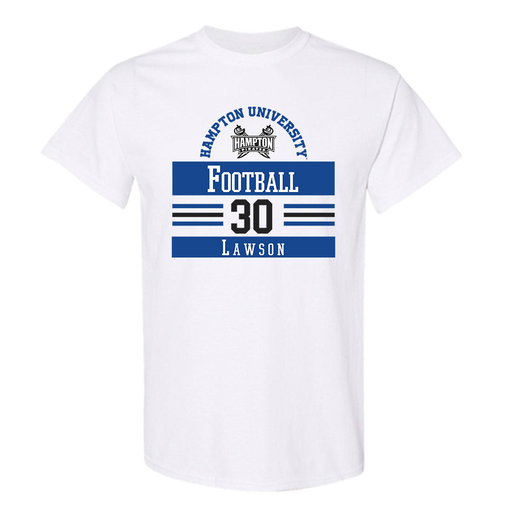 Hampton - NCAA Football : Joshua Lawson - Classic Fashion Shersey T-Shirt-0