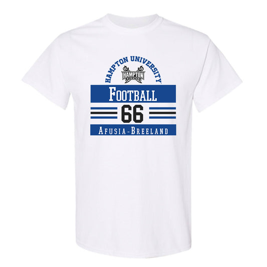 Hampton - NCAA Football : Kaisarra Afusia-Breeland - Classic Fashion Shersey T-Shirt-0