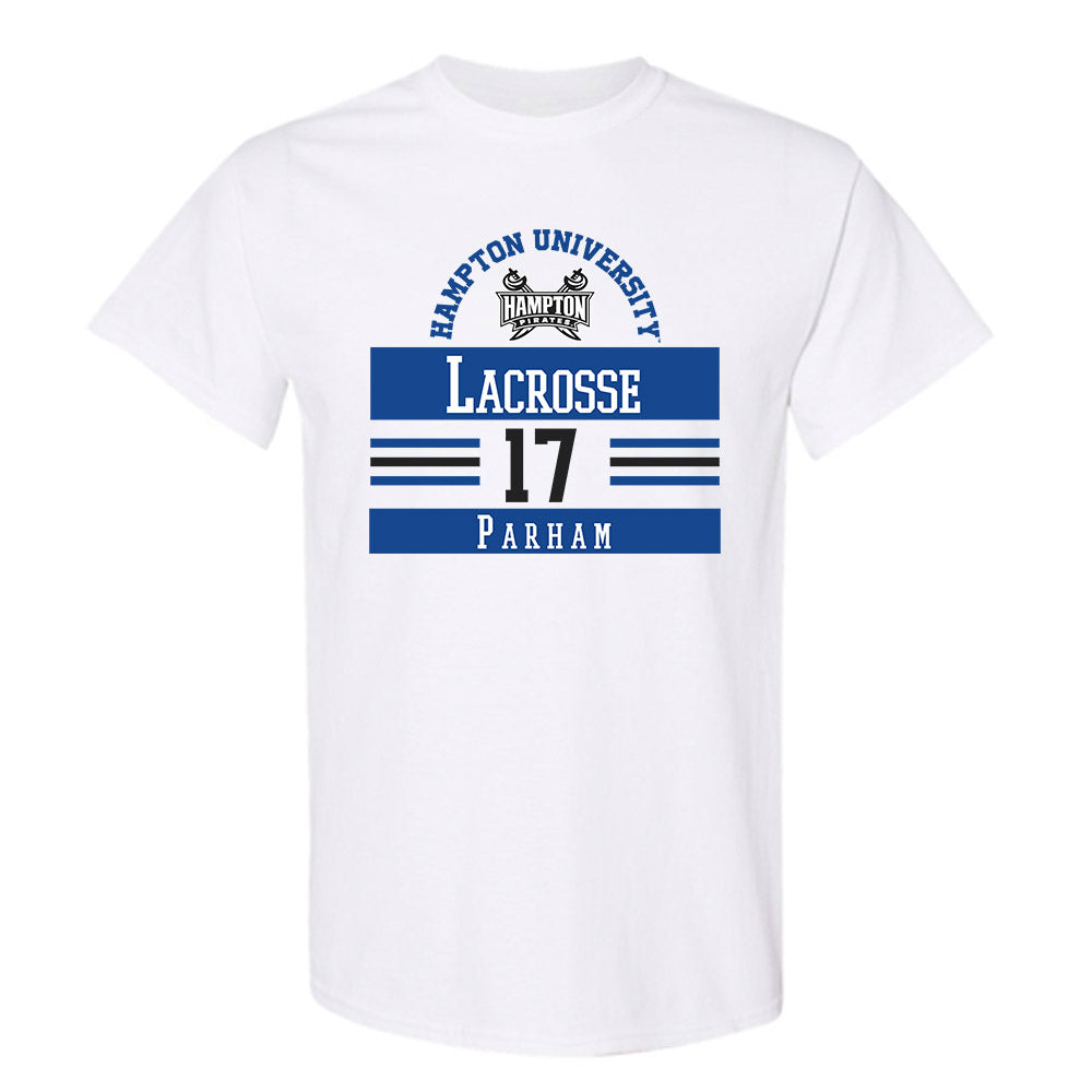 Hampton - NCAA Men's Lacrosse : Owen Parham - Classic Fashion Shersey T-Shirt-0