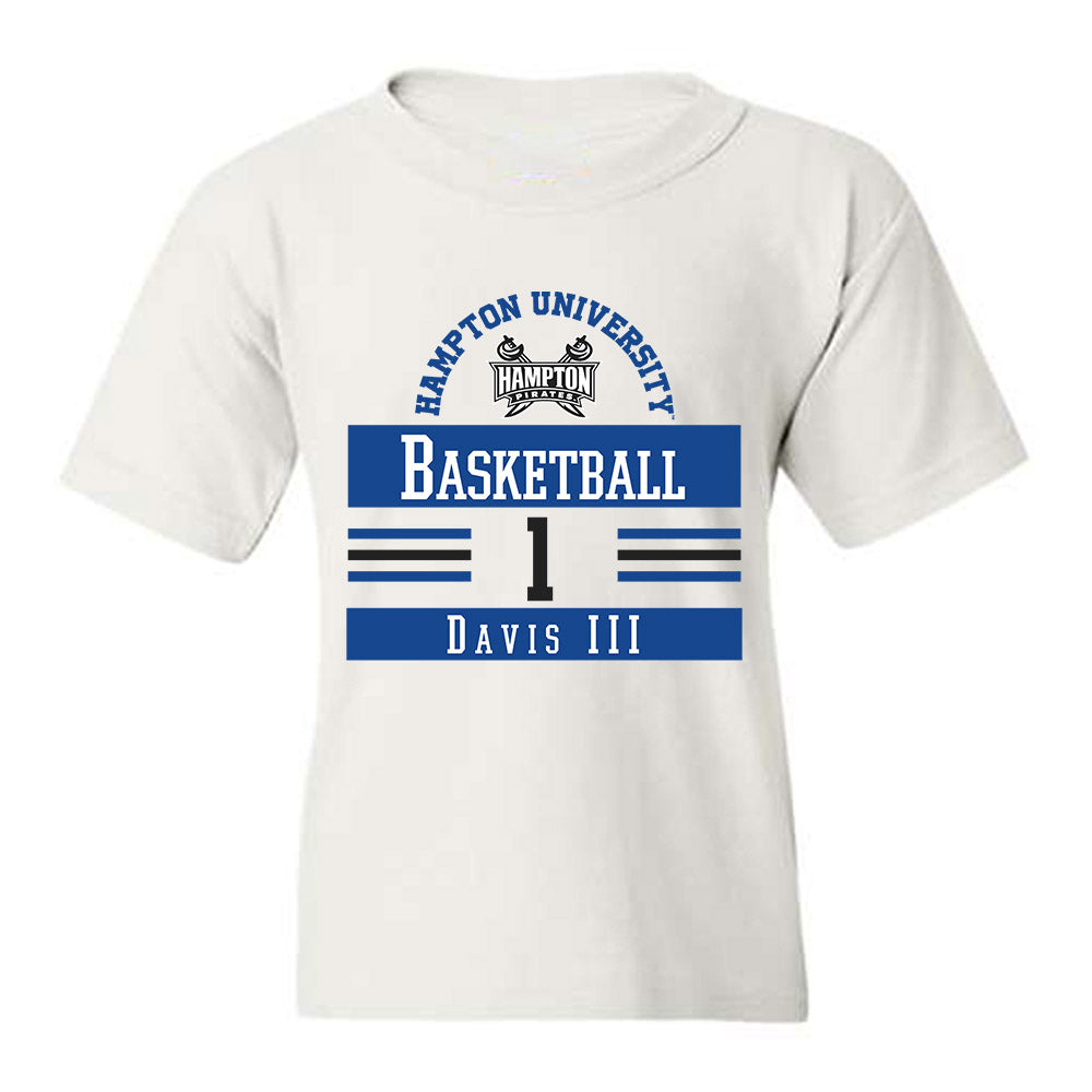 Hampton - NCAA Men's Basketball : Aaron Davis III - Classic Fashion Shersey Youth T-Shirt-0