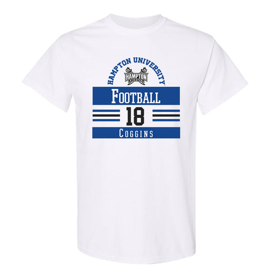Hampton - NCAA Football : Jaysaun Coggins - Classic Fashion Shersey T-Shirt-0