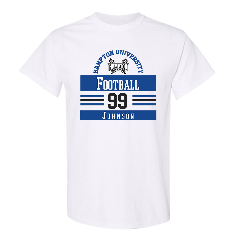 Hampton - NCAA Football : Javen Johnson - Classic Fashion Shersey T-Shirt-0