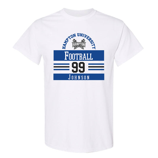 Hampton - NCAA Football : Javen Johnson - Classic Fashion Shersey T-Shirt-0