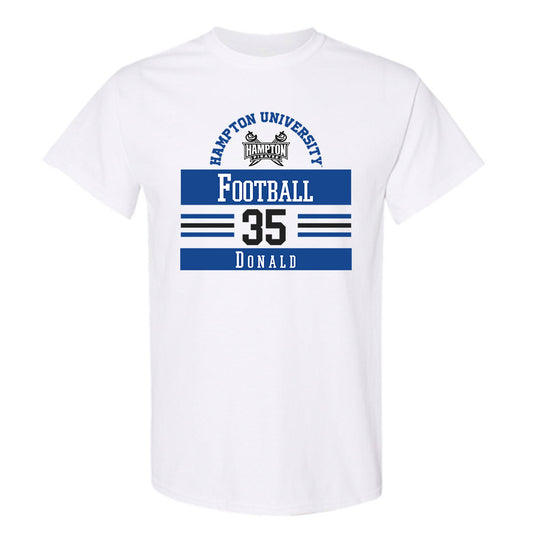 Hampton - NCAA Football : Kam Donald - Classic Fashion Shersey T-Shirt-0