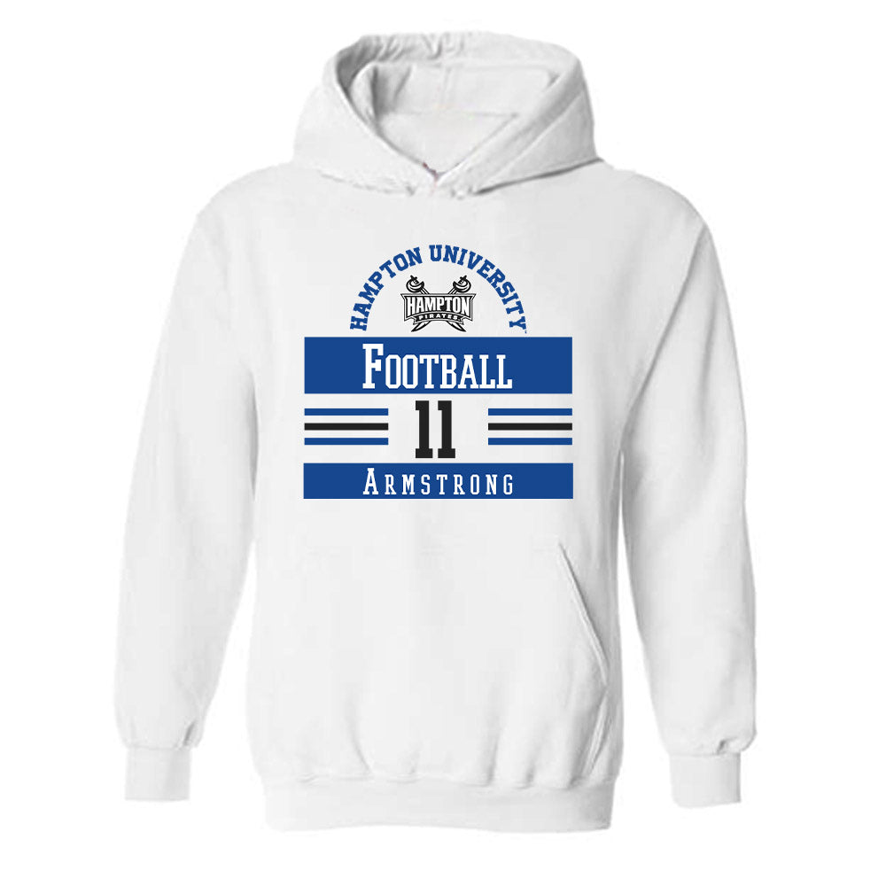 Hampton - NCAA Football : Antonio Armstrong - Classic Fashion Shersey Hooded Sweatshirt-0