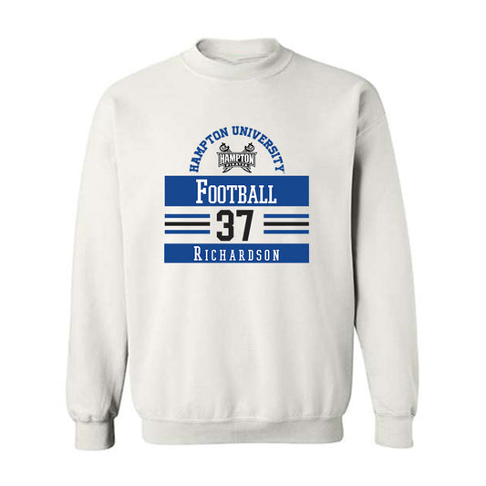 Hampton - NCAA Football : Kevin Richardson - Classic Fashion Shersey Crewneck Sweatshirt-0