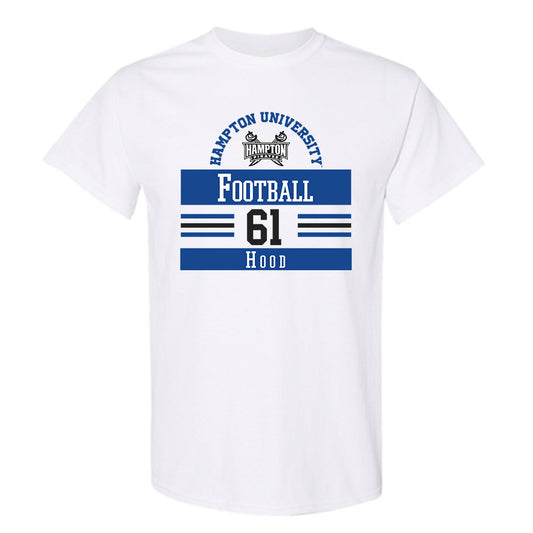 Hampton - NCAA Football : Christian Hood - Classic Fashion Shersey T-Shirt-0