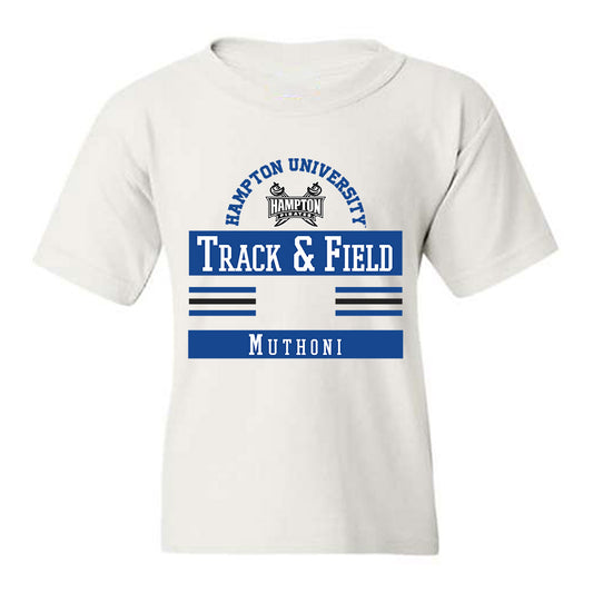 Hampton - NCAA Women's Track & Field : Peninah Muthoni - Classic Fashion Shersey Youth T-Shirt-0