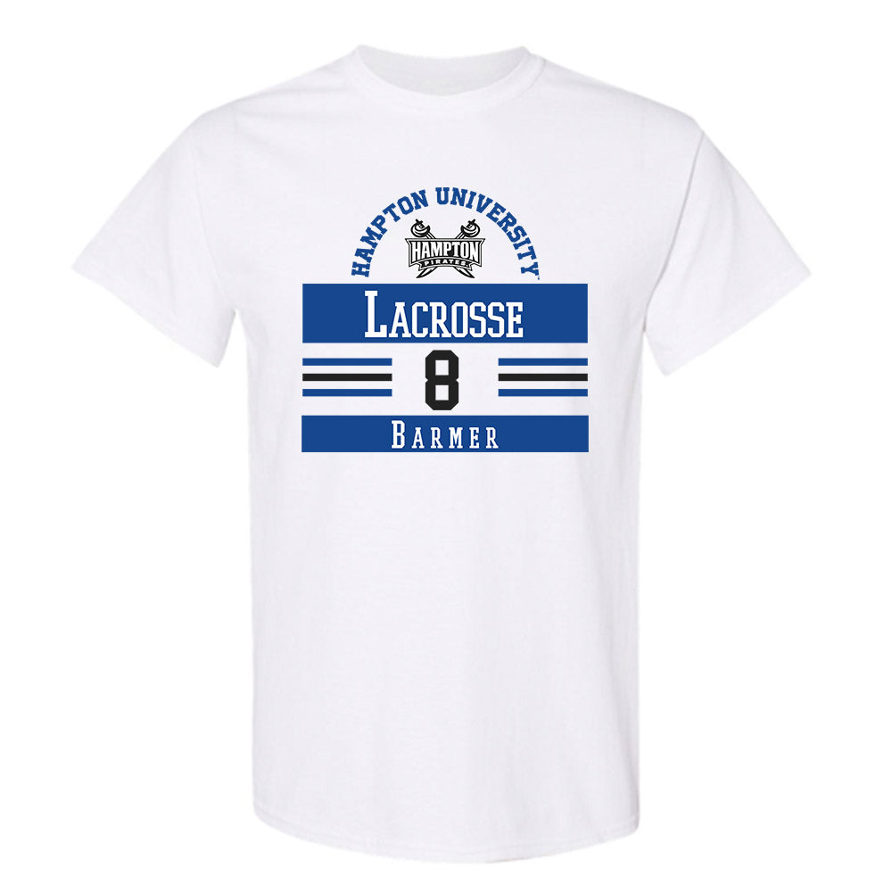 Hampton - NCAA Men's Lacrosse : Athan Barmer - Classic Fashion Shersey T-Shirt-0