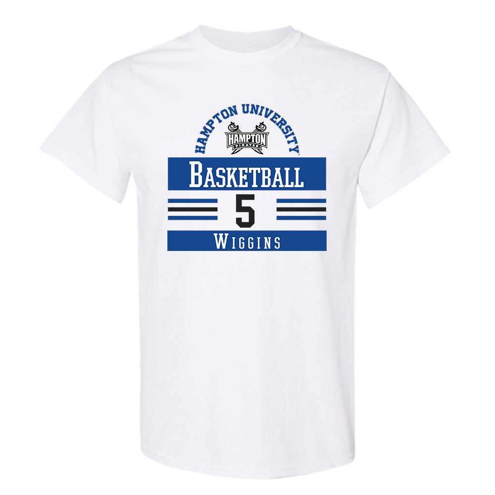 Hampton - NCAA Women's Basketball : Diamond Wiggins - Classic Fashion Shersey T-Shirt-0