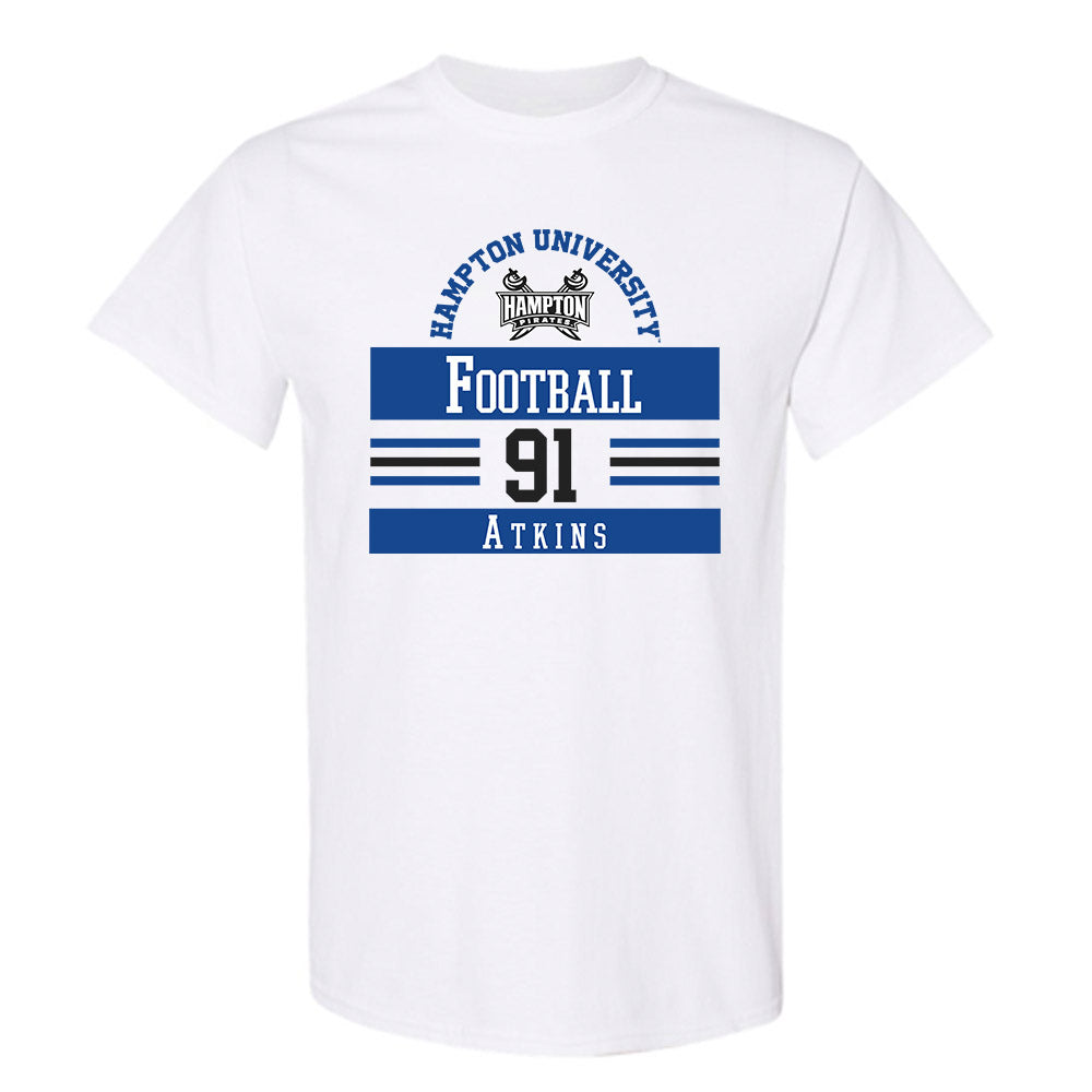 Hampton - NCAA Football : Aaron Atkins - Classic Fashion Shersey T-Shirt-0
