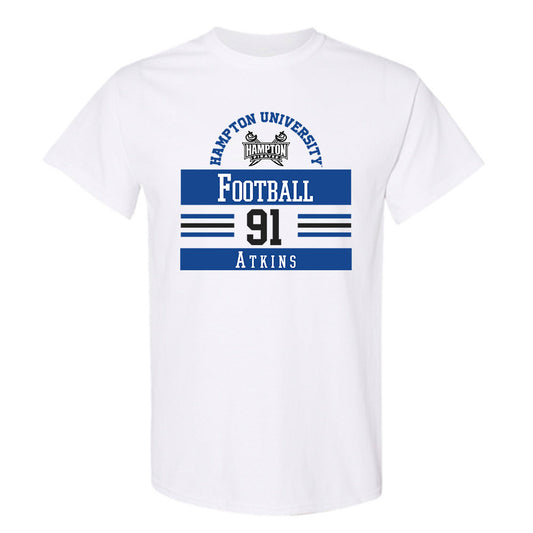 Hampton - NCAA Football : Aaron Atkins - Classic Fashion Shersey T-Shirt-0