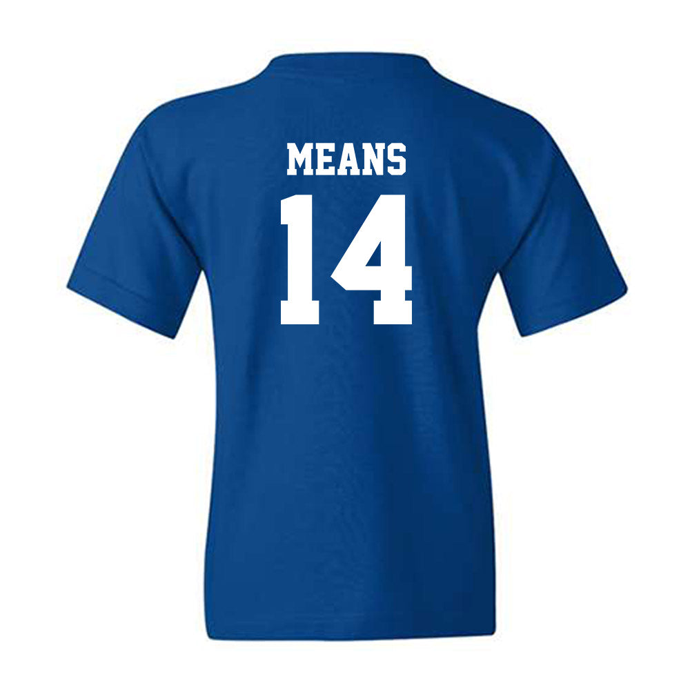 Hampton - NCAA Football : Nare Means - Classic Shersey Youth T-Shirt-1