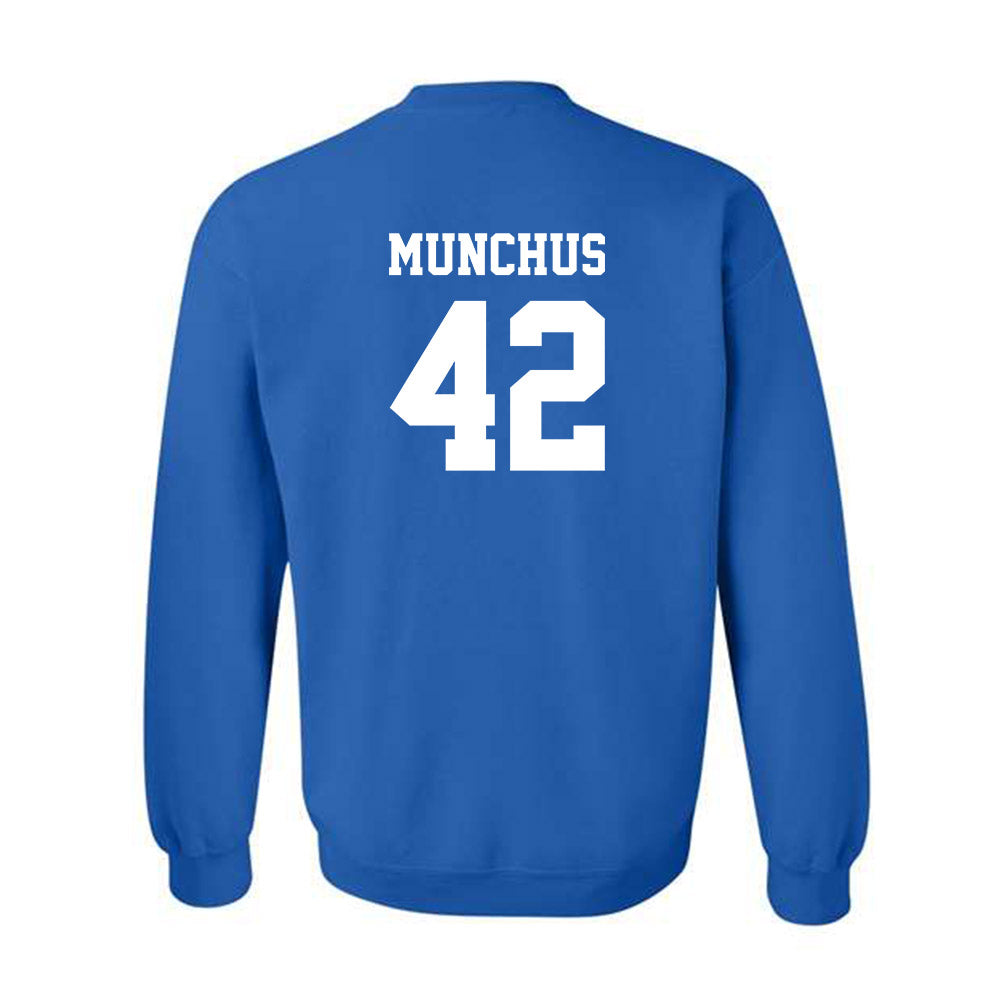 Hampton - NCAA Men's Lacrosse : Dylan Munchus - Classic Shersey Crewneck Sweatshirt-1