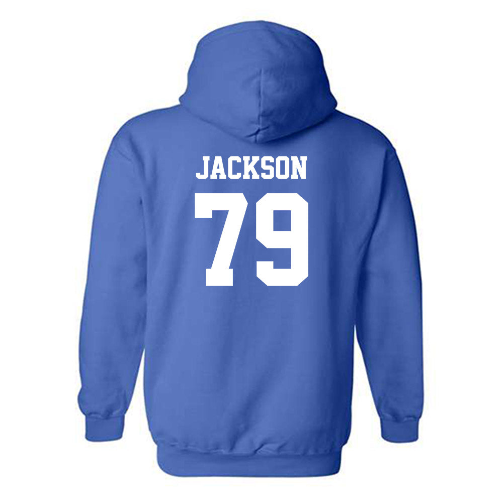 Hampton - NCAA Football : Collen Jackson - Classic Shersey Hooded Sweatshirt-1