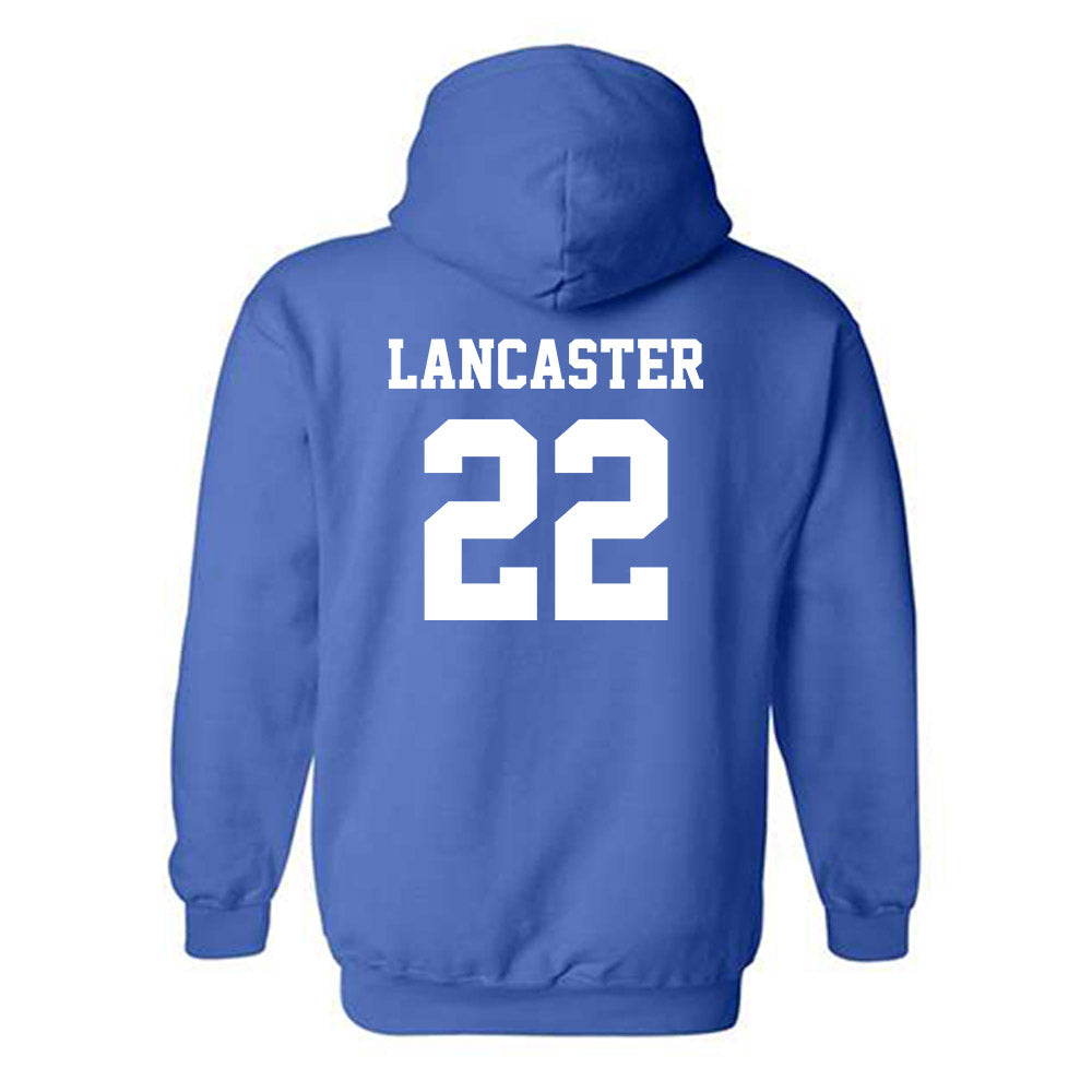 Hampton - NCAA Men's Lacrosse : Miles Lancaster - Classic Shersey Hooded Sweatshirt-1