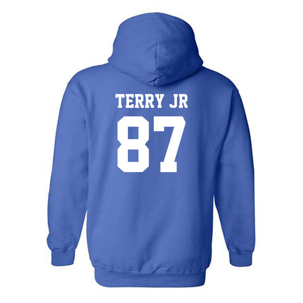 Hampton - NCAA Football : Samuel Terry Jr - Classic Shersey Hooded Sweatshirt-1