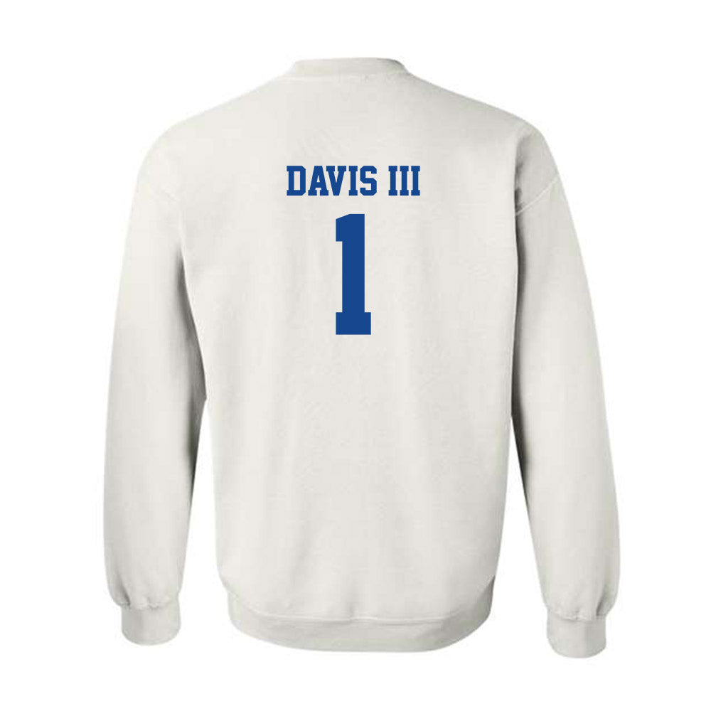 Hampton - NCAA Men's Basketball : Aaron Davis III - Classic Shersey Crewneck Sweatshirt-1