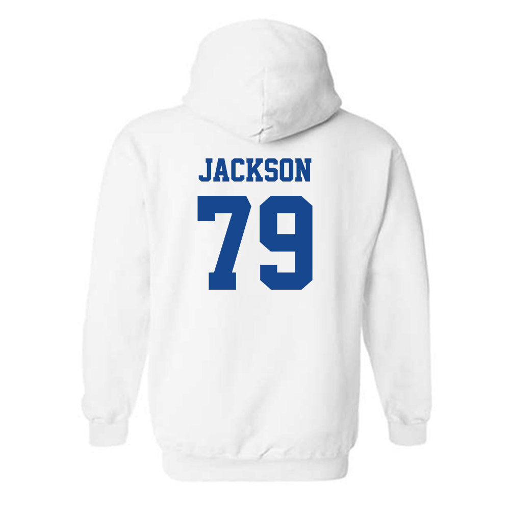 Hampton - NCAA Football : Collen Jackson - Classic Shersey Hooded Sweatshirt-1