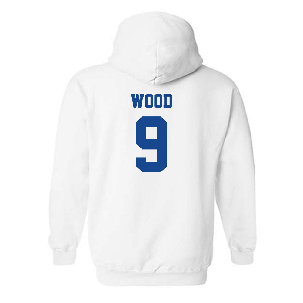 Hampton - NCAA Men's Lacrosse : Maliik Wood - Classic Shersey Hooded Sweatshirt-1