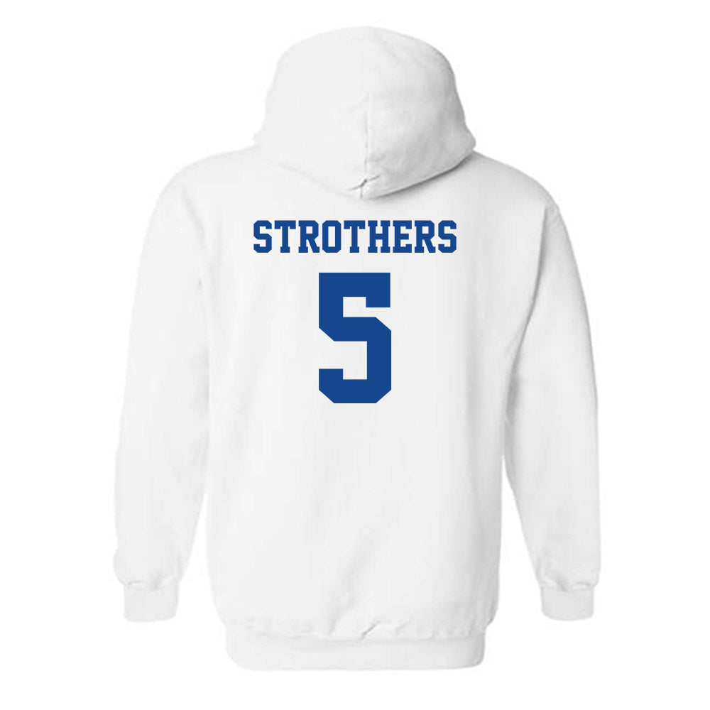Hampton - NCAA Men's Basketball : Etienne Strothers - Classic Shersey Hooded Sweatshirt-1