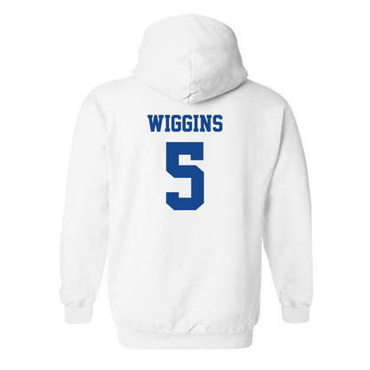 Hampton - NCAA Women's Basketball : Diamond Wiggins - Classic Shersey Hooded Sweatshirt-1