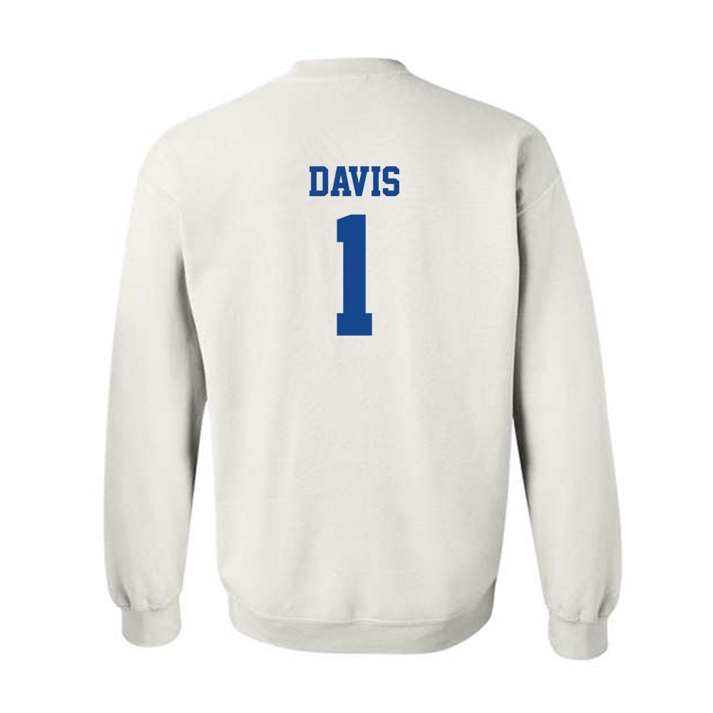 Hampton - NCAA Men's Basketball : Aaron Davis - Classic Shersey Crewneck Sweatshirt-1
