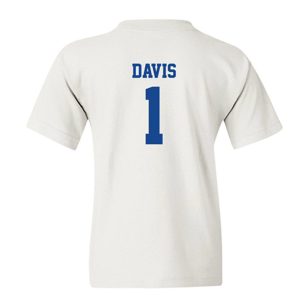 Hampton - NCAA Men's Basketball : Aaron Davis - Classic Shersey Youth T-Shirt-1
