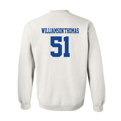 Hampton - NCAA Football : Jalen Williamson-Thomas - Classic Shersey Crewneck Sweatshirt-1