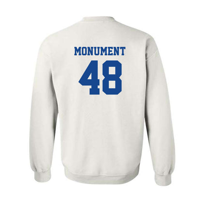 Hampton - NCAA Football : William Monument - Classic Shersey Crewneck Sweatshirt-1