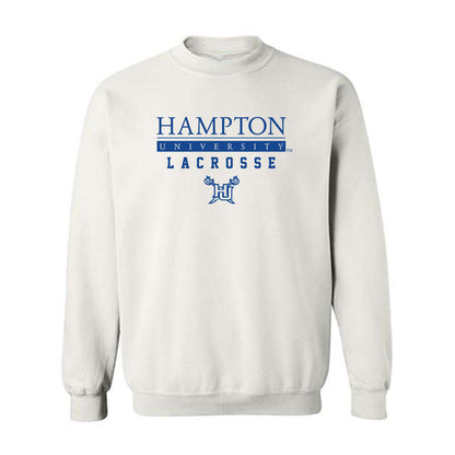 Hampton - NCAA Men's Lacrosse : Emerii Leak - Classic Shersey Crewneck Sweatshirt-0