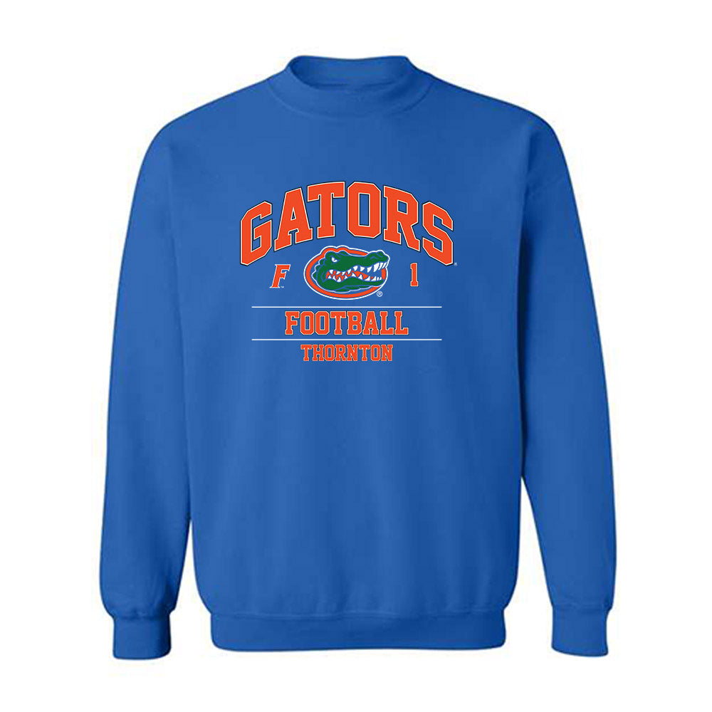 Florida - NCAA Football : Bryce Thornton - Classic Fashion Shersey Crewneck Sweatshirt-0