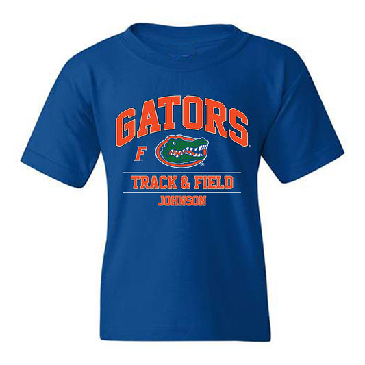 Florida - NCAA Men's Track & Field : Jordaine Johnson - Classic Fashion Shersey Youth T-Shirt-0