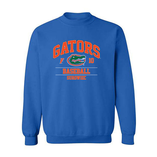 Florida - NCAA Baseball : Ethan Surowiec - Classic Fashion Shersey Crewneck Sweatshirt-0