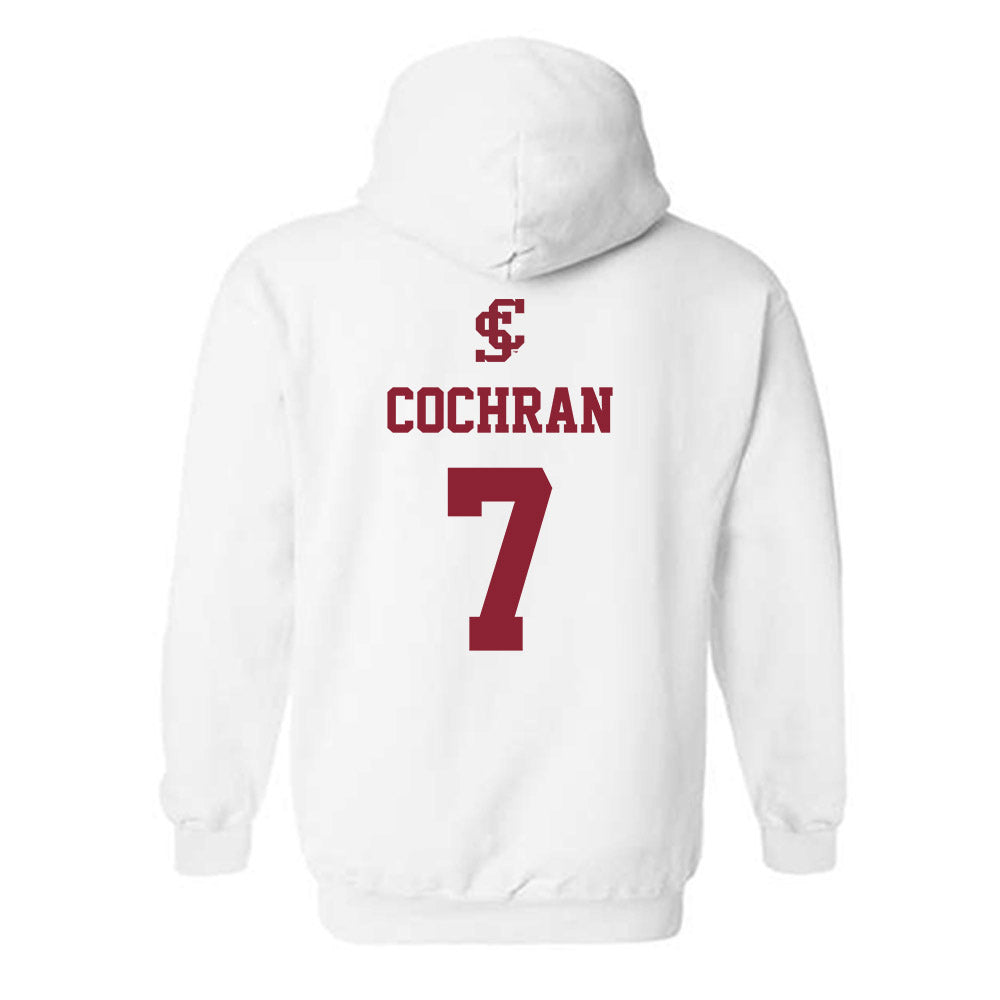 SCU - NCAA Men's Basketball : KJ Cochran - Hooded Sweatshirt-1