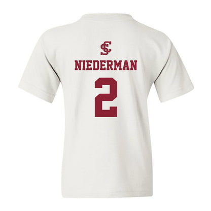 SCU - NCAA Beach Volleyball : Noelle Niederman - Youth T-Shirt-1