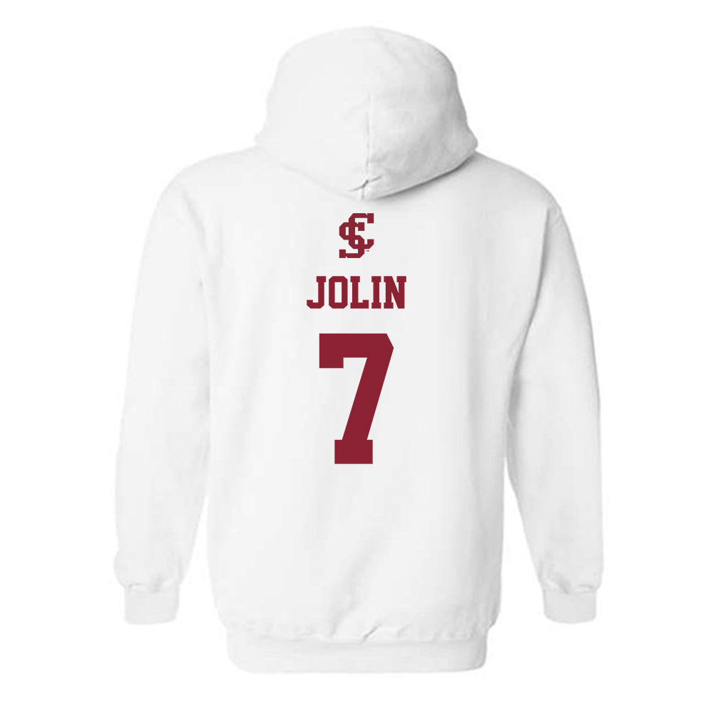 SCU - NCAA Men's Basketball : Eli Jolin - Hooded Sweatshirt-1