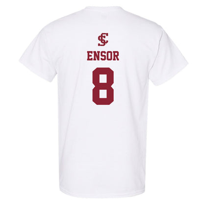 SCU - NCAA Men's Basketball : Alex Ensor - T-Shirt-1